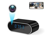 Wifi Hidden Camera, UYIKOO Spy Clock Camera 140°HD 1080P Spy Hidden Camera Wifi Clock Camera Support App Remote View
