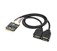 Wifi Key A To Usb Adapter Card For Laptop Mainboard To Double Usb2.0 Expansion Card