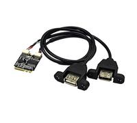 Wifi Key A To Usb Adapter Card For Laptop Mainboard To Double Usb2.0 Expansion Card