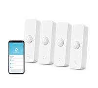 WiFi Motion Sensor, PIR Motion Detector with Instant Phone Alerts, Wireless Home Security Sensor Compatible with Smart Life App, Indoor Motion Alert Detector for Home Monitoring, No Hub Required, 4PCS