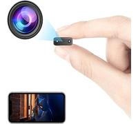 WiFi Night Security Cam - Ultra HD Lens Mini Camera with Night Vision and AI Motion Detection for Home/Office, Wireless Hidden Camera for Outdoor Meetings Security