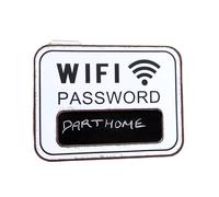 Wifi Password Chalkboard 40cm Wall Sign White Wood Home Bar Internet Board With Chalk