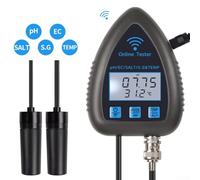 WiFi pH for App 5-in-1 Water Quality Tester with Salinity and Specific Gravity Measurement Compatible with Aquarium Fish Pond(WF9953)