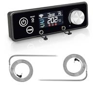 WiFi PID Controller for Pit Boss 300-1600 Pellet Grill Rectangular Control Panel Replacement Parts Digital Thermostat Board with Temperature Meat Probe BBQ Somker Accessories