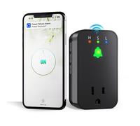 WiFi Power Failure Alarm, Outlet Power Loss Alarm with SmartLife App Notification, Loud 110dB Alert & LED Indicator & Voltage Detection, Mini Power Outlet Alert for Freezer, GFCI Trips, Sump Pump