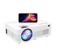 [WiFi Projector] XRPrime 7500Lumens Mini Projector, Full HD 1080P 200 Inch Display Supported, Compatible with Smartphones, TV Stick, Video Games, DVD Player, HDMI/AV/VGA/USB for Outdoor Movies, HI-06