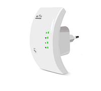 WiFi Range Extender Repeater 300Mbps Wireless Signal Repeater Booster Supports Wireless Relay Mode and Standard AP Mode, UK Plug(WR01)
