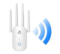 WiFi Range Extender Signal Booster, Covers up to 5000sq.ft and 35 Devices, 1200Mbps Wireless Internet Amplifier, 2.4 & 5GHz Dual Band WiFi Repeater with Ethernet/LAN Port