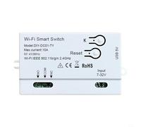 Wifi Relay Switch, For Tuya WiFi smart switch DIY timer 1 channel 7-32V USB 5V automation module, Controlled by Smart Life/Tuya App