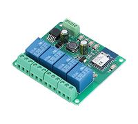 WiFi Remote Relay Module 4 Channel Smart Mobile APP Control Self Locking Inching Timing Board for Smart Home Artificial Intelligence DC5V 7 28V Input