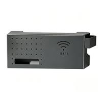 WiFi Router Box - No Drill Ventilation Holes, Cable Management System, Modern Storage Organizer | Sleek Internet Hub Cover, For Living Room Bedroom Study Home Office Gaming Station Desk