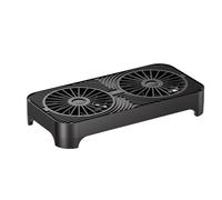 WiFi Router Cooler - Adjustable Shock Absorbing Sleep Friendly Heatsink Stand Fan Device | Hotel Dorm Apartment Business, Networking Equipment Solution for Reliable Performance