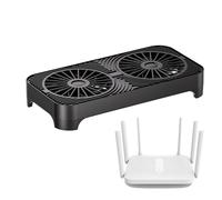 WiFi Router Cooling Fan,WiFi Radiator Base With Shock Absorption | Router Cooling Fan | For Living Room Hotel Rental Business Home Apartment