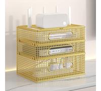 WiFi Router Hidden Box, Media Router Storage Cabinet, Power Strip Cable Management Hider Organizer, Clip Design for Easy Disassembly, Not Easily Deformed(White,27cm/10.6in)