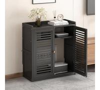 WiFi Router Hidden Storage Cabinet Floor Standing Modem Multi Layer Shelves for Home & Office Stylish Router Hider for Clutter Free Spaces