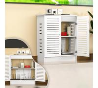 WiFi Router Storage Box - Cable Management Organizer for Home & Office, Modem Rack Cover, Power Strip Hider, Desktop Router Cabinet for Clean & Tidy Spaces