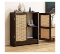 WiFi Router Storage Box, Resin Rattan WiFi Router Cabinet Brown Multiple Sizes(Dark Brown,80 * 50cm/31.5 * 20in)