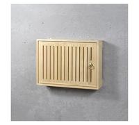 WiFi Router Storage Box, Wall Mount Wooden Shelf for Router Organization, 49.5 x 9 x 42cm, Space-Saving Design for Home or Office