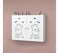 Wifi Router Storage Box, Wall Mounted Fuse Box Cover Cabinet, Storage and Decoration, PVC Sheets, Wall Cabinet for Storage of Wires, TV Set-Top Boxes, Decorative Router Hider Rack