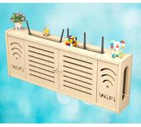 Wifi Router Storage Box White Wall Mounted Wifi Storage Box Wireless Router Rack Floating Shelf Bracket,C-71x28cm