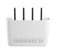 Wifi Router Storage Box, Wifi Router Box, Router Cabinet, Box Shelves for Wall, Suitable for Home Power Cord Management, Routers, Tv Set-Top Boxes, White