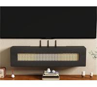 WiFi Router Storage Cabinet, Floor Standing Box Modem, Power Strip and Cable Management Hider Organizer, Box(Black,31.5 X 7.9 7.9IN)