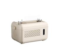 WiFi Router Storage Cabinet,Table Top WiFi Box Holder,Shelf Power Strip and Cable Management Hider Rack,Router Cover Decorative Box for Office and Home