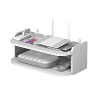 WiFi Router - Wall Mounted , Lightweight Cable Shelf, WiFi Heat Dissipation Holder for Set-Top Boxes with Game Console Organiser, No Drill Installation Shelf Storage System