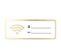 WIFI sign, Wifi Sign Password Wall Hotel Plaque Board Guest Acrylic Wireless Networkchalkboard, For Room Decor Printable Plaques Signs Home(30x12cm)