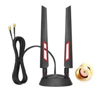 WiFi Signal Booster,ABS 2.4GHz/5.8GHz/6GHz Magnetic Base Antenna, External WiFi Antenna for PC, 5G/4G Router Range Extender, Network Antennas for Desktop Gaming Motherboard PCI-E, Router Antennas
