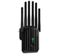 WiFi Signal Booster AC1900 Dual Band WiFi Repeater, Long Range WiFi Range Extender for Home, Coverage Up to 13,880 Sq.Ft, Support 105 Devices, Port