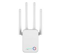 Wifi Signal Transceiver, 1200Mbps Dual-Band Wireless Repeater, Smart Home Network Extender, Internet Amplifier,White