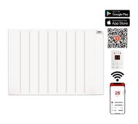 Wifi Smart App Electric Panel Heater with 24/7 Timer IP24 Rated 2kW MYLEK White One Size