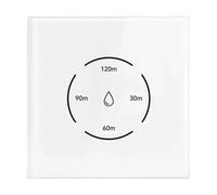 WiFi Smart Boiler Switch 40A for Water Heater Remote for TUYA App Touch Panel Timer Child Lock Voice for Alexa Dual Mode Connectivity Energy Management for Home White(White)