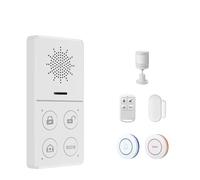 WiFi Smart Burglar Alarm Kits (Host,Door/Motion Sensors,SOS Emergency Button,Doorbell,Remote Controller),Home Security and Automatical,Burglar Alarm 130DB,Works with Alexa.