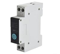 WiFi Smart Circuit Breaker 10-63A 1P DIN Rail Remote Control Switch for Zigbee Protocol, Power Meter Function, Timing Modes, Compatible for Tuya Smart Home Automation(32A)