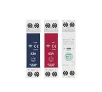 WiFi Smart Circuit Breaker Timer 1P+N 63A Power Energy kWh Voltage Current Meter Protector Voice Remote Control Switch(EAKCB-T-M,25A)
