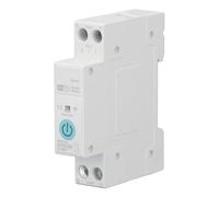 WiFi Smart Circuit Breaker with Power Metering and Wireless Remote Control Switch - AC 90-300V 25A - DIN Rail Mount for Residential Monitoring with Short Circuit and Overload (25A)