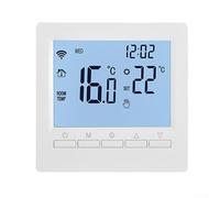 WiFi Smart Digital Temperature, 86 * 86 * 28mm Digital Room Temperature Controller LCD Floor Heating Children's Locks(Electric Floor Heating 16A)