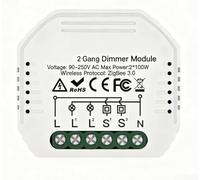 WiFi Smart Dimmer Switch Module with For Alexa Compatibility and For tuya Support, Works with Hub for Two Way Control and Remote Operation