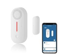 WiFi Smart Door Sensor, Wireless Door Window Sensor Alarm, Mini Contact Sensor for Home Security, Push Notification, Volume Adjustable, Timer, Compatible Alexa/Google Assistant.1 Pack