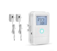 WiFi Smart Electricity Meter 3-Channel 100A for tuya App Monitor with Overload Alarm & Temp Sensor for Home Energy Saving UK (2CH)