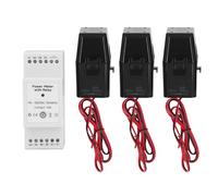 WiFi Smart Energy Meter with 3 200A Clamp Current 3 Phase 4 Wire KWh Power Monitor for Solar PV Systems and Urban Grids AC90