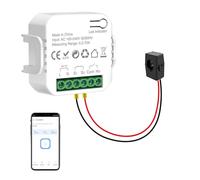 WiFi Smart Energy Monitor: Intelligent Electricity Meter, Real Time Power Consumption Tracker, Track Voltage and Current via eWeLink App, Smart Home Power Analyzer for Home Office