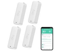 WiFi Smart Hygrometer Thermometer with Waterproof Outdoor Sensor, Temperature and Humidity Monitor with App Alert Notifications, Data Export, Alexa Compatible for Greenhouse Garden Garage Home, 4PC