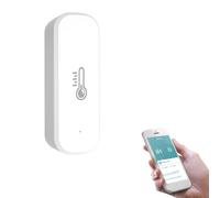 WiFi Smart Indoor Thermometer Hygrometer - Works With Alexa, Google Home, Tuya APP - for Baby, Kids Bedroom - 1 Year Battery Life