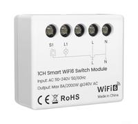 WIFI Smart On-Off Switch Remote Control, Real-Time Monitoring Signal Relay Function for Street Light, Compact ABS Design