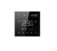 WiFi Smart Programmable Thermostat LCD Touch Screen Voice Control Remote Temperature Adjustment App Control Energy Saving Stylish Design Enhanced Safety Home Heating Cooling(Black Water/Gas)