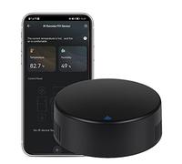 WiFi Smart Remote Controller Smart Home IR Universal Remote blaster with Temperature and Humidity Sensor, One for All Control TV DVD AUD Fan Air Conditioner etc, Compatible with Alexa and Google Home