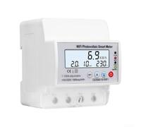 WiFi Smart Single Phase Energy Meter 100A AC 110-220V kWh Data Storage LCD Display App Control for Home School Laboratory